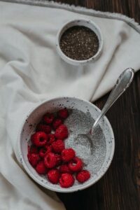 Soaked Chia Seeds in Almond Milk