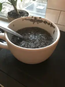chia seeds soaked water don't last as long