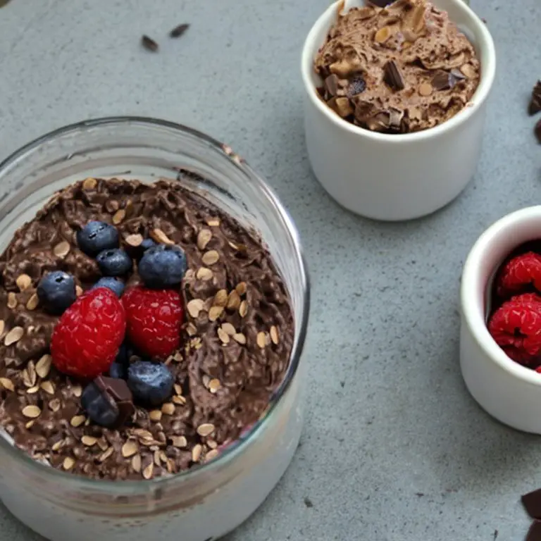 Chocolate overnight oats without chia seeds