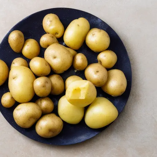 Potatoes on a plate