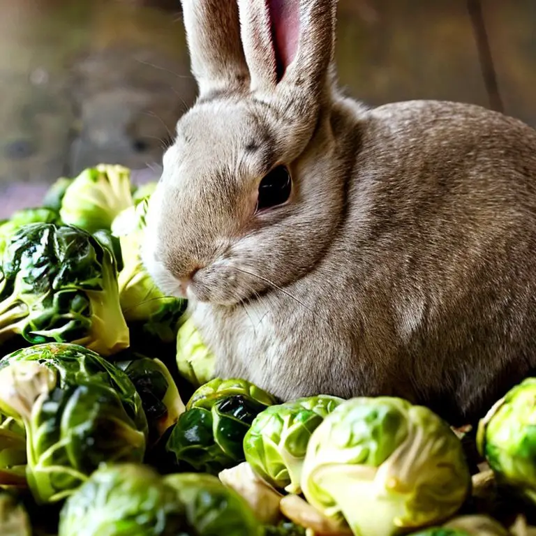 rabbit with brussel sprouts